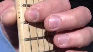 Learning Guitar, One Half Step At A Time. From E to F at the 12th and 13th fret of low E string