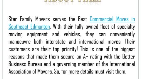 Best Residential Moving in Southeast Edmonton