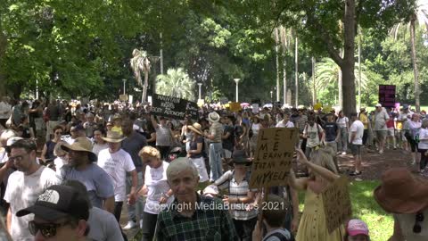 CROWD SHOTS - Millions March - Sydney - 20th February 2021