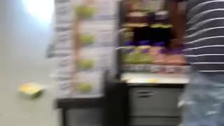 Man’s walks through Walmart, destroying the store