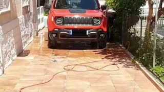 Cleaning the car - HyperLapse - Jeep Renegade Trailhawk 2020