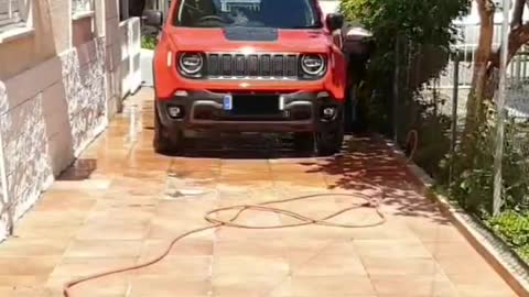 Cleaning the car - HyperLapse - Jeep Renegade Trailhawk 2020