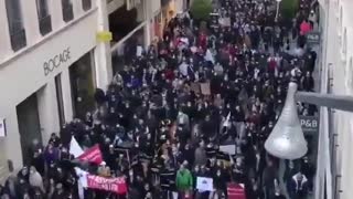 Marseille, France: Anti-Lockdown Protesters take to the streets