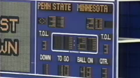 1993 MINNESOTA vs Penn State P2, NW, IA P1
