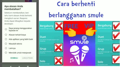 Cara berhenti berlangganan smule