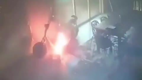 Man's Electric Bike Explodes