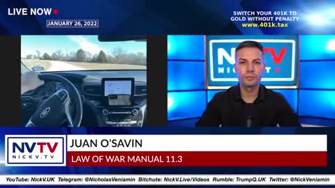 Juan O'Savin Discusses Law Of War Manual 11.3 with Nicholas Veniamin