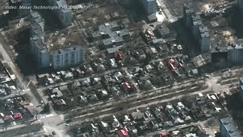 Satellite imagery shows damage to civilian areas in Mariupol, Kyiv, Chernihiv