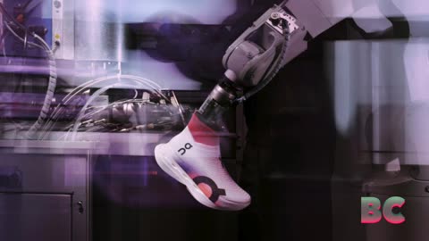 Spray-on sneaker created by robot in 6 minutes will make history at 2024 Olympics