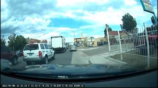 Dashcam Video Driver Turns Left Into Oncoming Traffic