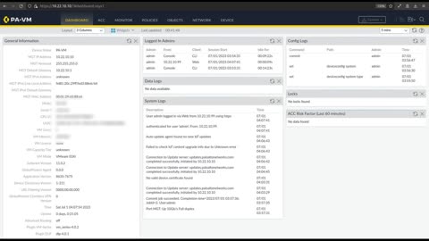 PanOS 11 Management 01-Setting a static IP for the management interface