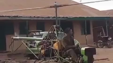 African made helicopter 😂😂