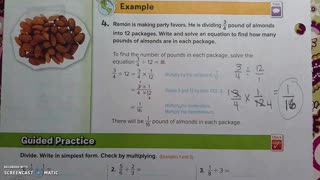 Gr 6 - Ch 4 - Lesson 7 - Divide Fractions