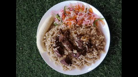 A food to eat in Tanzania, east Africa (Pilau)