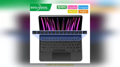 Best GOOJODOQ Magic Keyboard for iPad Pro 11 12 9 12.9 Ai