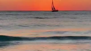 sunset from Nokomis Beach FL