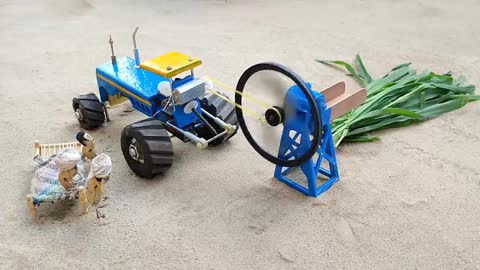 Diy mini chaff cutter machine part 2 - diy mini tractor - Creator Kids