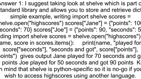 Is there a good way to store very small data in python