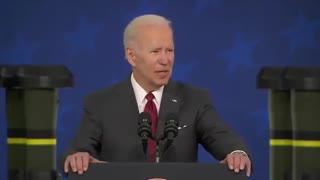 Biden: "Before Russia attacked, we made sure Russia had Javelins and other weapons to strengthen their defenses so Ukraine was ready for whatever happened."