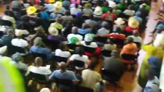 Packed hall in Newcastle for Jacob Zuma