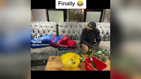 South Africa spiderman😂 (mzansi) funny moments