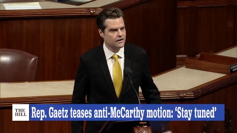 WATCH: Gaetz TEASES Anti-McCarthy Motion: 'Stay Tuned'