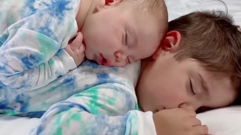 ##TWO BABY BROTHER SLEEPING AS WELL CUTE SEEN## BEAUTIFUL SPECIAL VIDEO