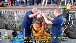 Helmet diving demonstrations at Furieade 2022