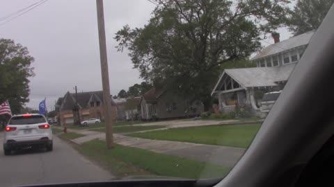 Arkansas Lincoln County Trump Train flags and parade