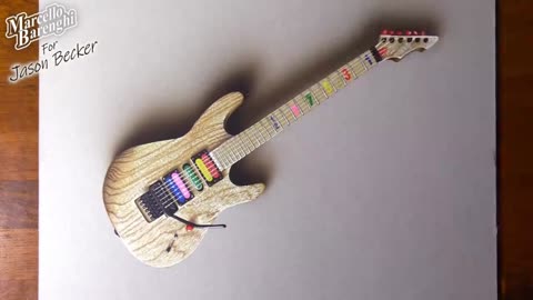 Draw Bright Colors On The Guitar