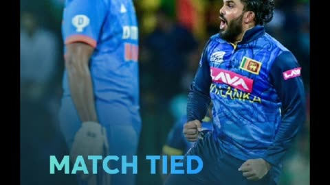 India vs Sri Lanka 1st ODI. Match Tied.#cricket #t20worldcup #shortvideo #t20 #youtubeshorts