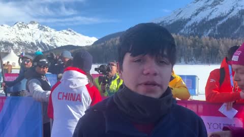 El patinador Diego Amaya, medalla de plata en los Olímpicos de Invierno de la Juventud