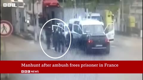 France manhunt continues as prisoner escapesafter ambush | BBC News