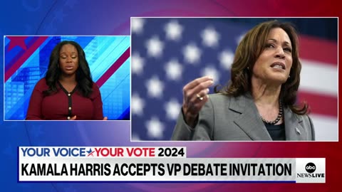 Harris accepts CBS News' VP debate offer for the summer ABC News