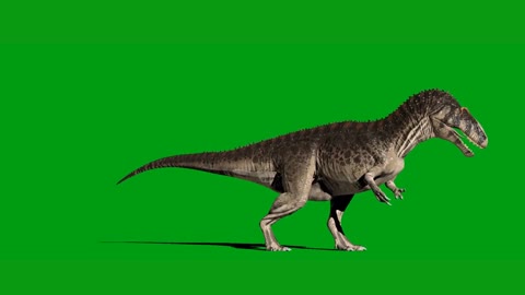 green screen keying small carnivorous dinosaur synthesis