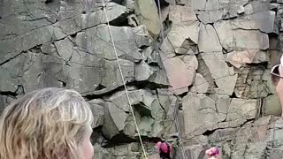 Rock climbing