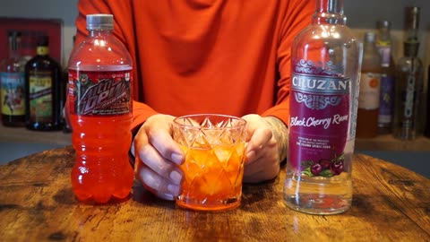 Cruzan Black Cherry Rum & Mtn Dew Game Fuel Citrus Cherry