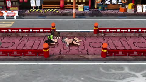 Rumble Fighter - Gyaku Ryona - Aikido boy dominate Muscle Guy