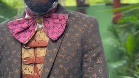 Louis Vuitton Gucci Vest And Green Gucci Top Hat