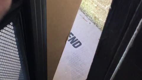 Delivery guy leaves packages infront of my door like this
