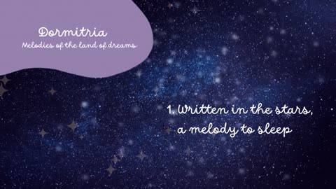 Written in the stars - ASMR, a calm melody of a lyre over a stream, a melody for sleep