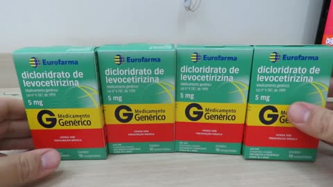 4x Dicloridrato de Levocetirizina – Drogaria Nova Esperança – 2º Pedido