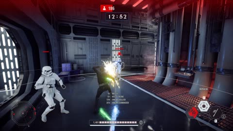 SWBF2 2017: Arcade Onslaught Luke Skywalker Death Star II 500 Killstreak Gameplay