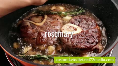Easy Keto Diet Recipe Garlic & Rosemary Beef Shanks
