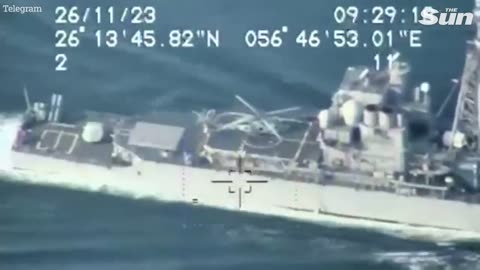 Iran releases drone footage of US warships in its sights as tensions grow