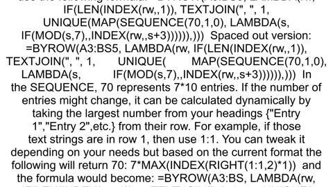 Removing duplicates from TEXTJOIN in google sheets