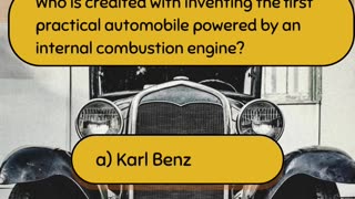 Exploring Automotive Beginnings: Automotive History Quiz, Question 2 #carquiz #carquizchallenge