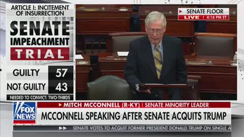 Mitch McConnell speech after impeachment