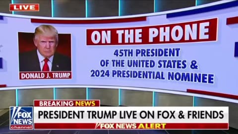 Donald Trump on Fox & Friends - August 7, 2024