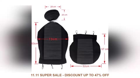 AUTOYOUTH Front Car Seat Covers Airbag Compatible Universal Fit Most Car SUV Car Accessories Car